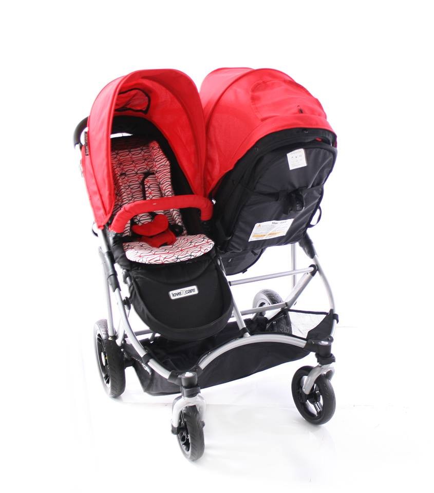 double pram for baby and toddler