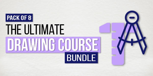 $/€/£55 Pack of 8 - The Ultimate Drawing Course Bundle